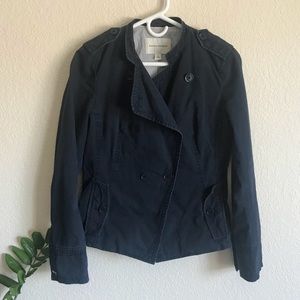 Navy Banana Republic utility jacket